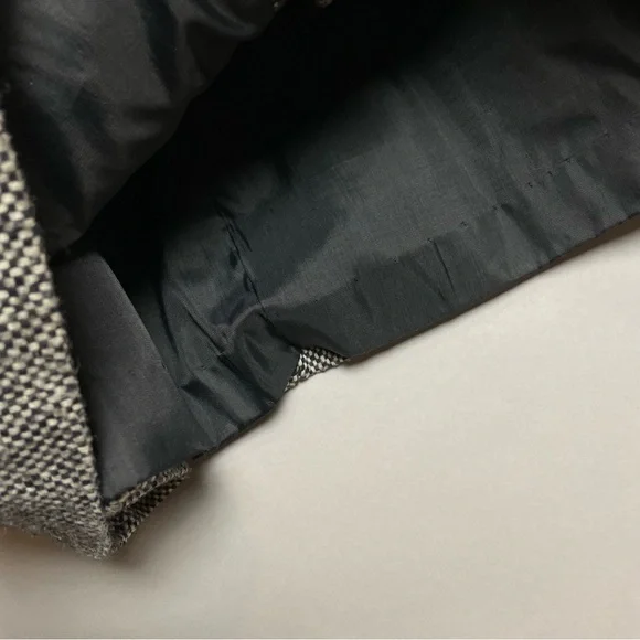 Vintage Coat Women‎ Gray Car Coat Button-Up Pockets Fall Winter Lined Classic - Picture 12 of 13